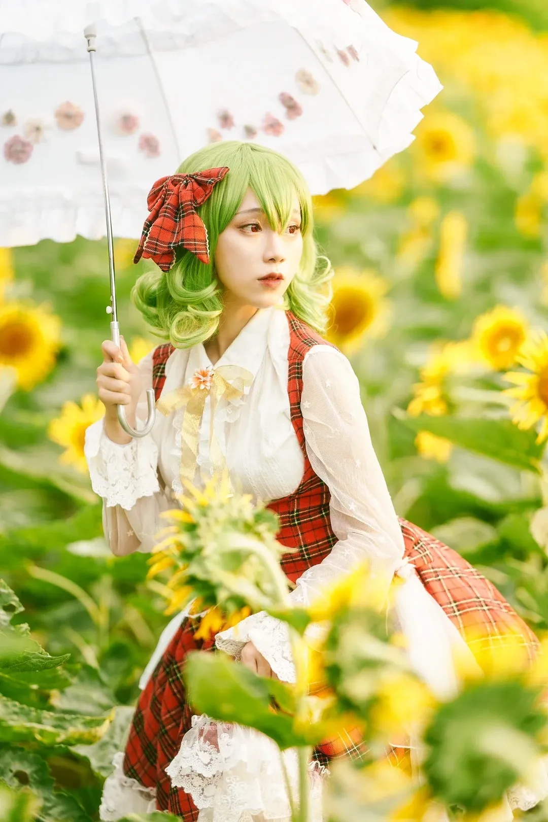 【风见幽香cos】东方project的夏日花之主人，漫步在向日葵花海 - 第 4 张