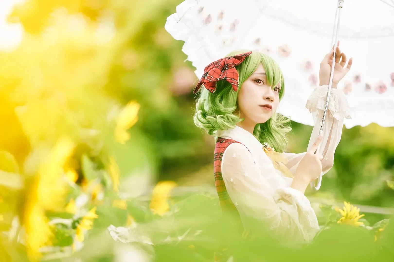 【风见幽香cos】东方project的夏日花之主人，漫步在向日葵花海 - 第 5 张