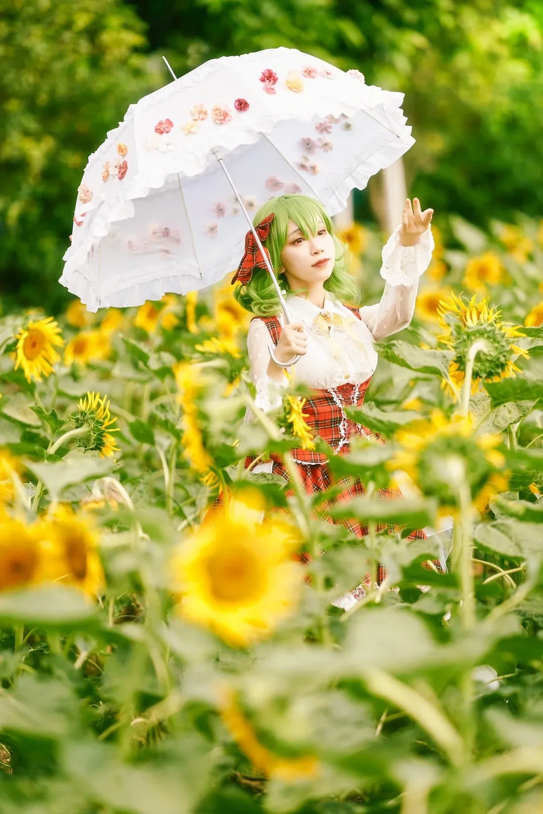【风见幽香cos】东方project的夏日花之主人，漫步在向日葵花海 - 第 6 张