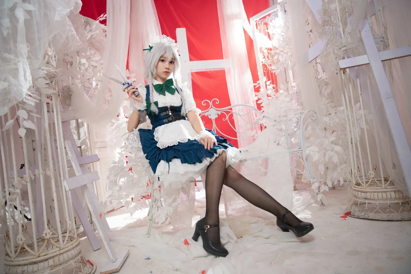 【十六夜咲夜cos】东方project红魔馆的完美女仆长 - 第 2 张
