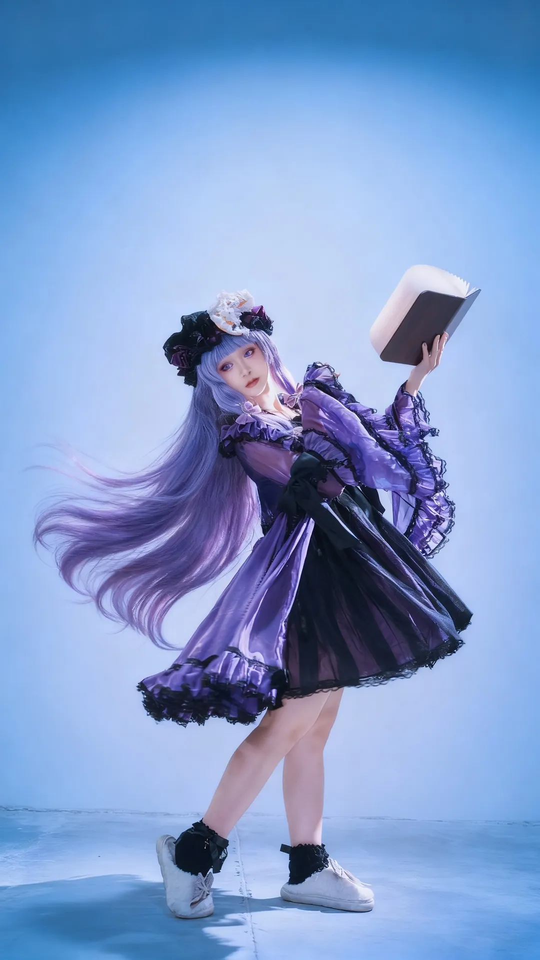 【帕秋莉cos】东方Project里安静看书的魔法使 - 第 1 张