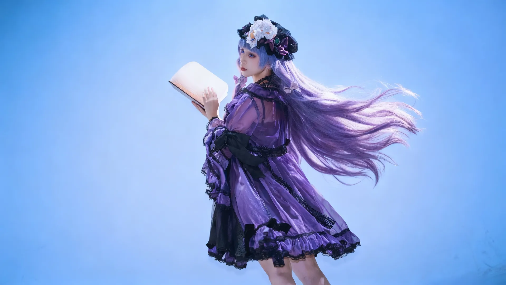 【帕秋莉cos】东方Project里安静看书的魔法使 - 第 2 张