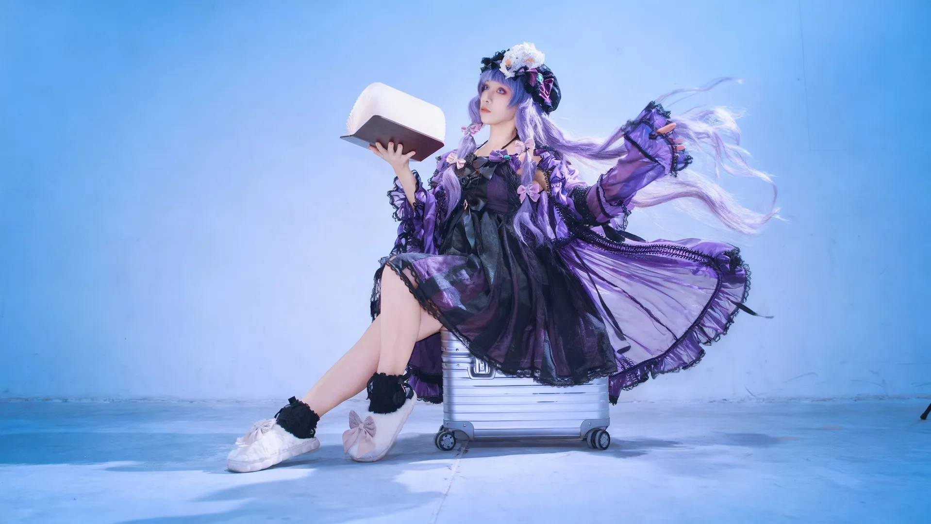 【帕秋莉cos】东方Project里安静看书的魔法使 - 第 9 张