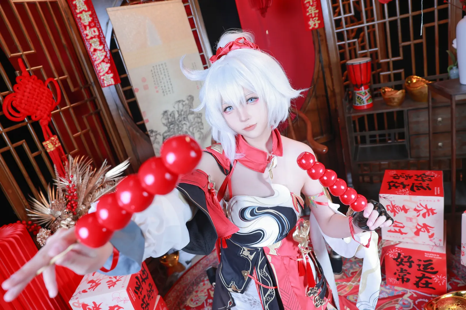 【琪亚娜cos】崩坏3炽愿吉星，红红火火迎新春