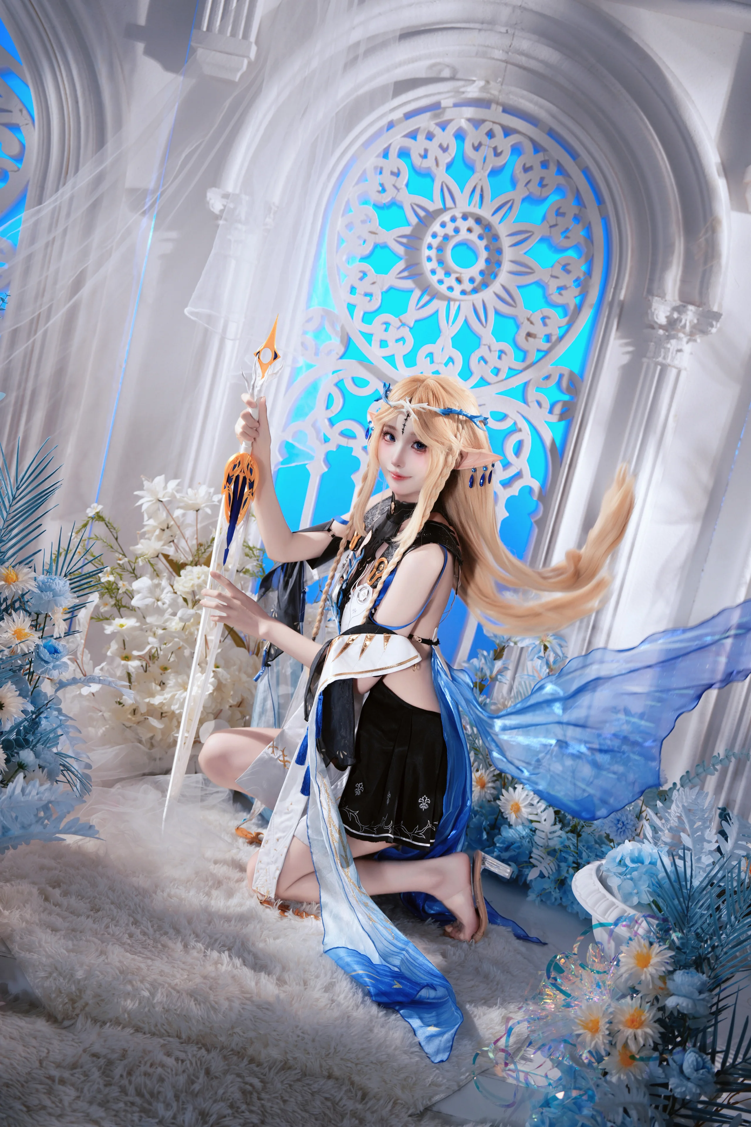 【卡提希婭cos】鳴潮之刃，藍白交織的靜謐鋒芒 - 第 3 張