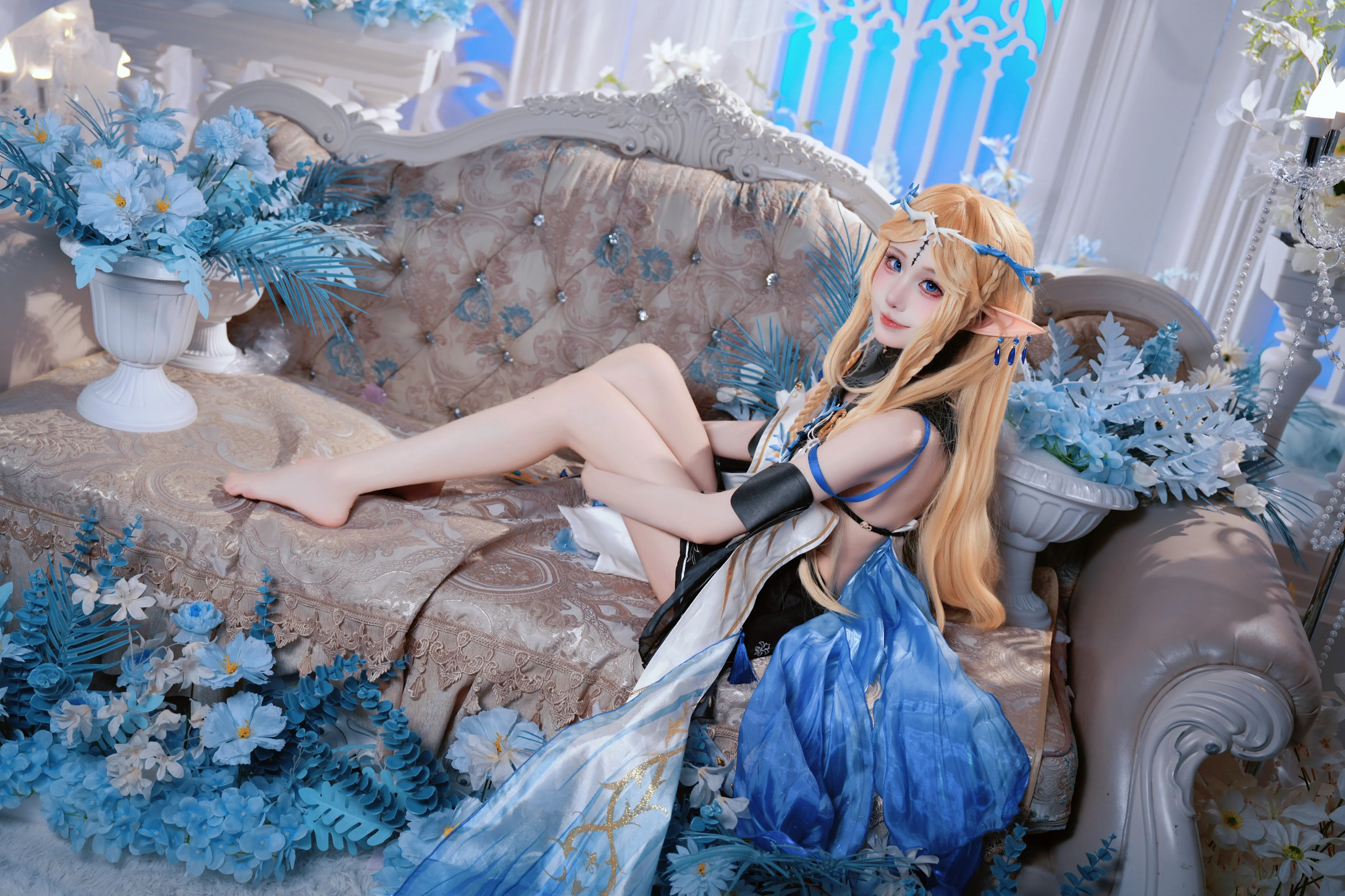 【卡提希婭cos】鳴潮之刃，藍白交織的靜謐鋒芒 - 第 4 張