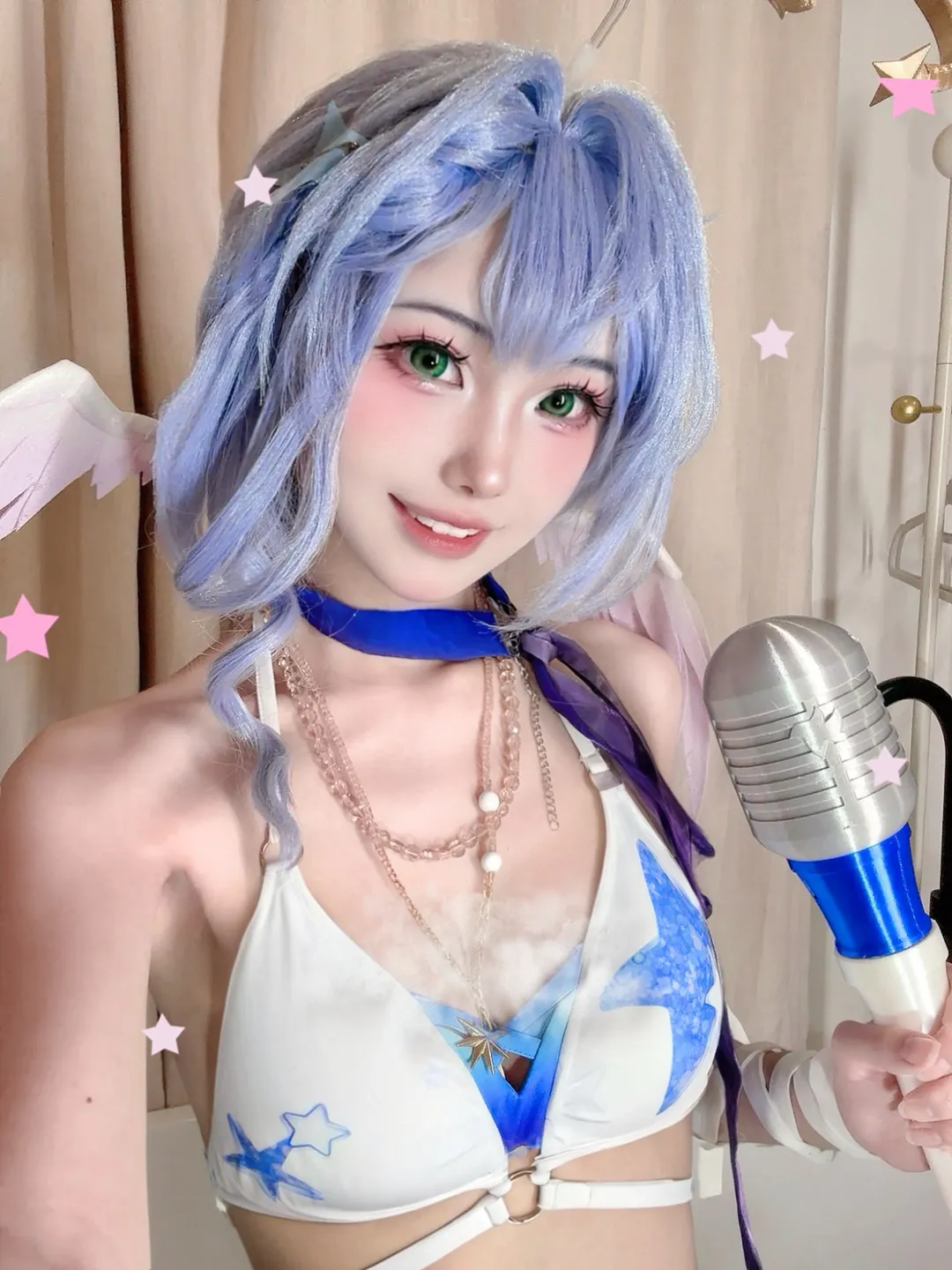【知更鸟cos】崩坏星穹铁道晴歌造型的夏日舞台感 - 第 1 张