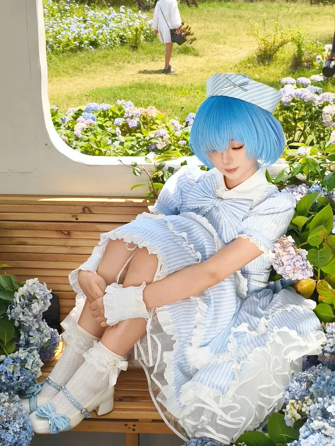 【蕾姆cos】从零开始的异世界生活绣球花温室拍摄花絮