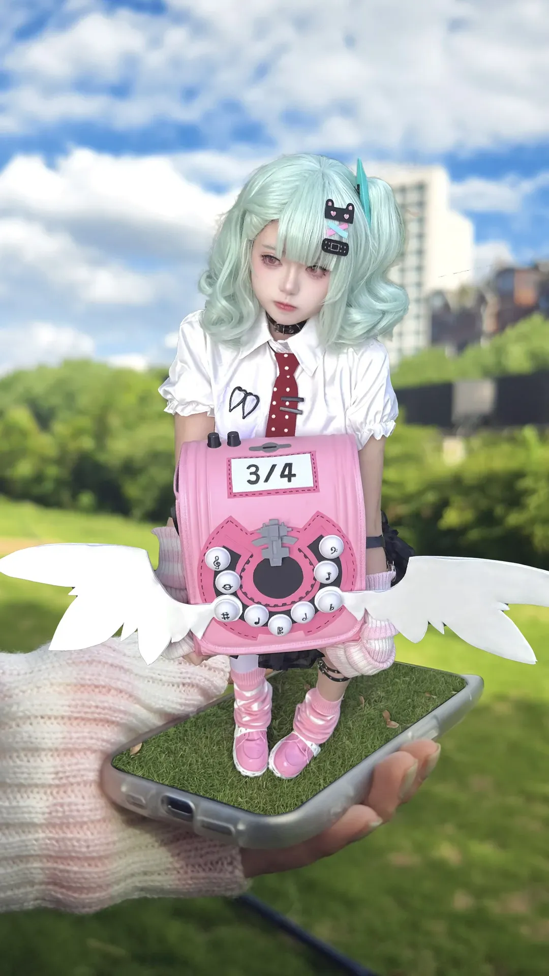 【妄想天使cos】绝区零里的小偶像，今天飞出手机屏幕啦 - 第 2 张