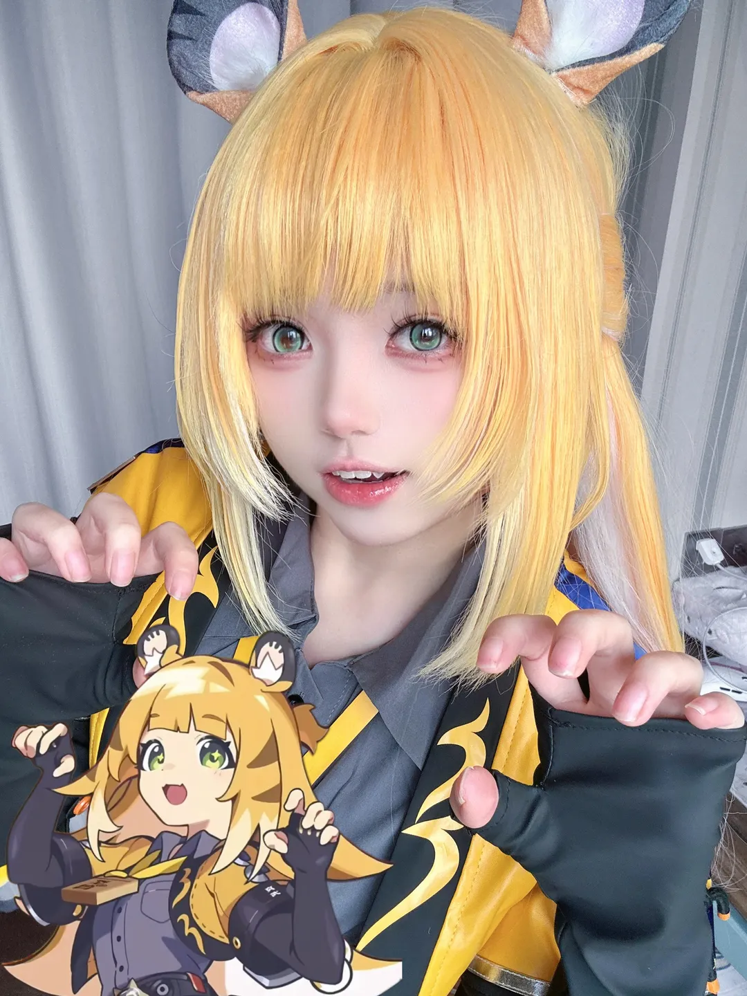 【橘福福cos】絕區零裡的貓系元氣少女，祝大師姐生日快樂 - 第 1 張