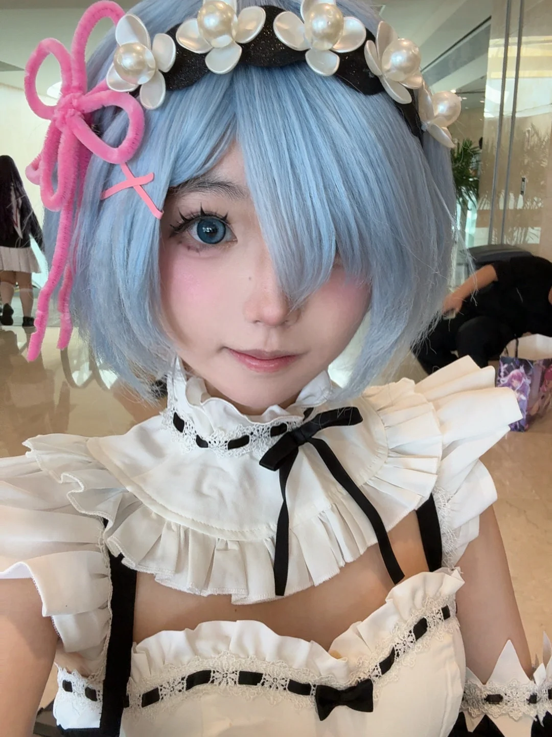 【蕾姆cos】从零开始的异世界，漫展化妆学习记录 - 第 1 张