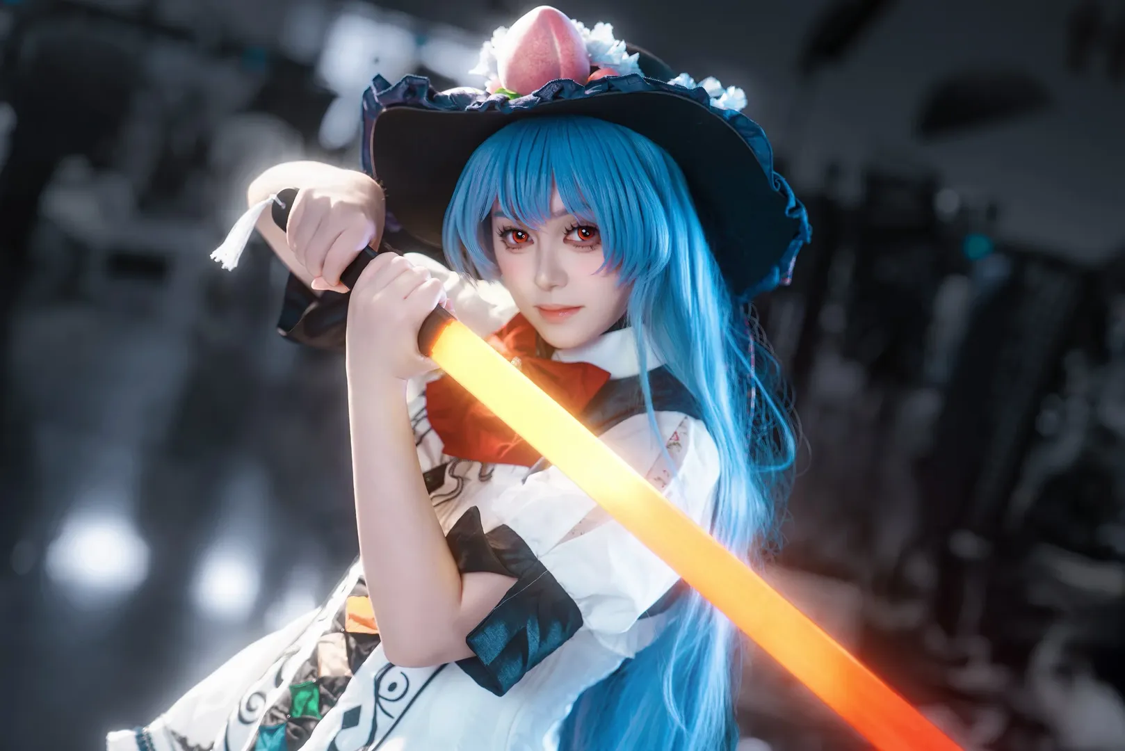 【比那名居天子cos】东方project中的有顶天人，展现优雅与傲娇 - 第 3 张