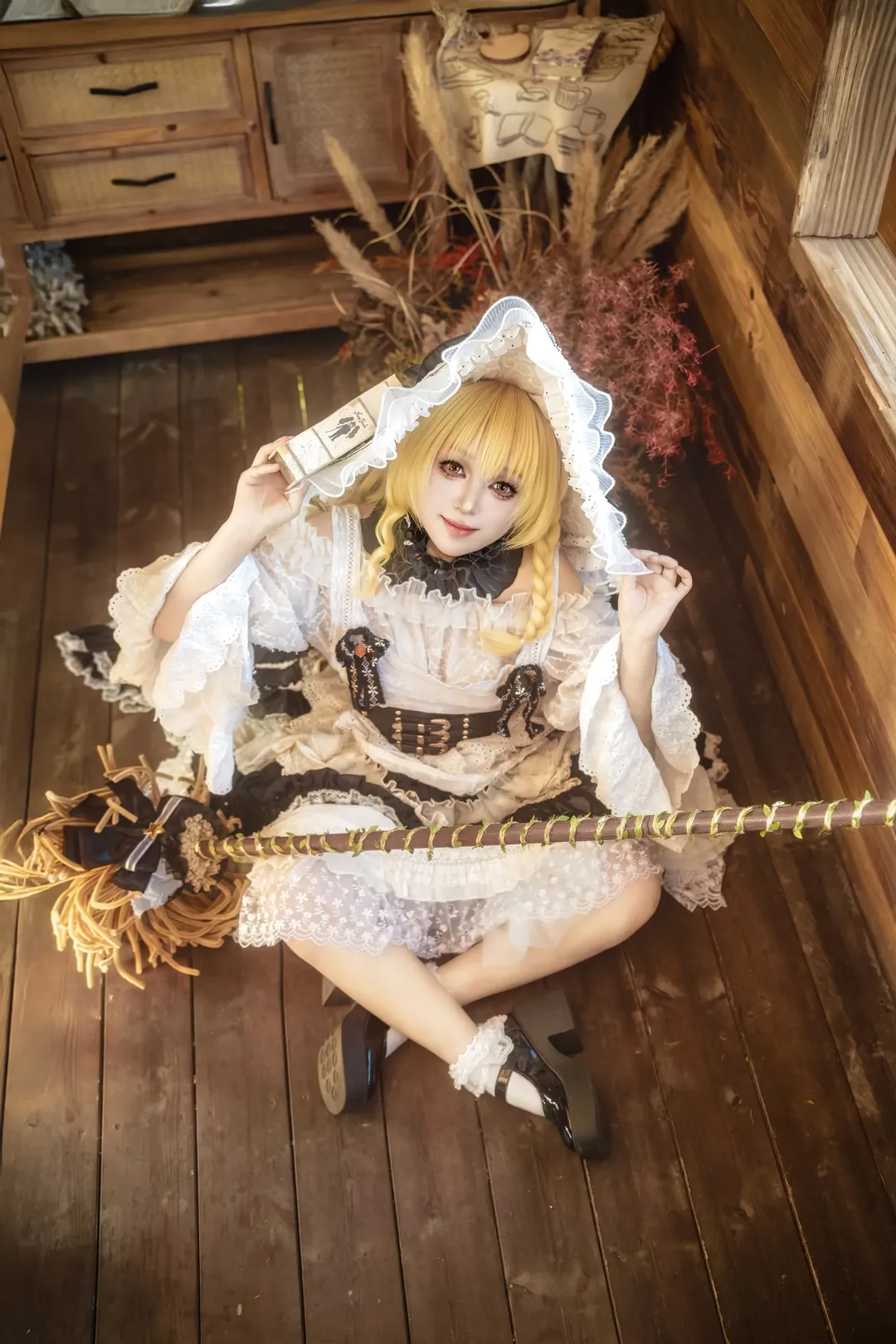 【雾雨魔理沙cos】东方Project的魔法使，木屋里的复古研究日 - 第 3 张