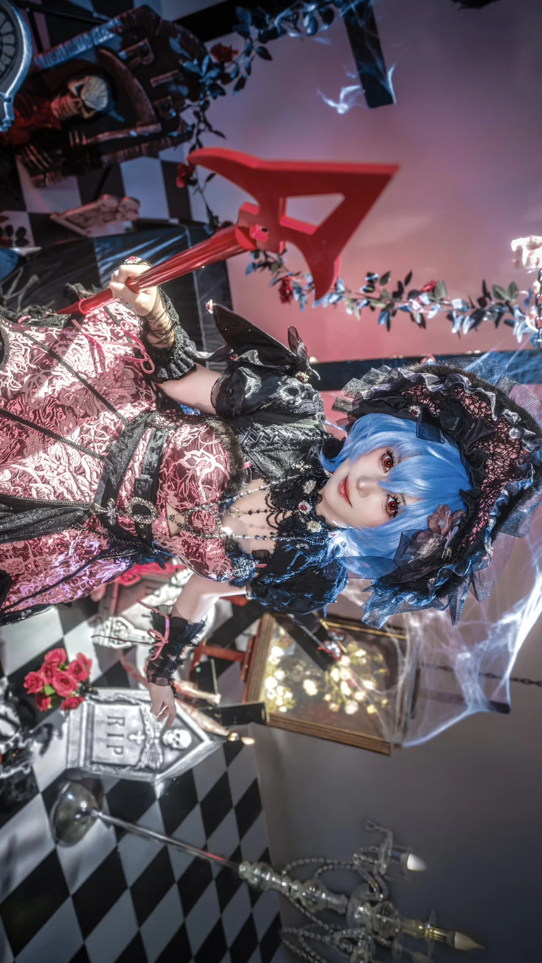 【蕾米莉亚cos】东方project的BAD APPLE暗黑哥特风 - 第 2 张
