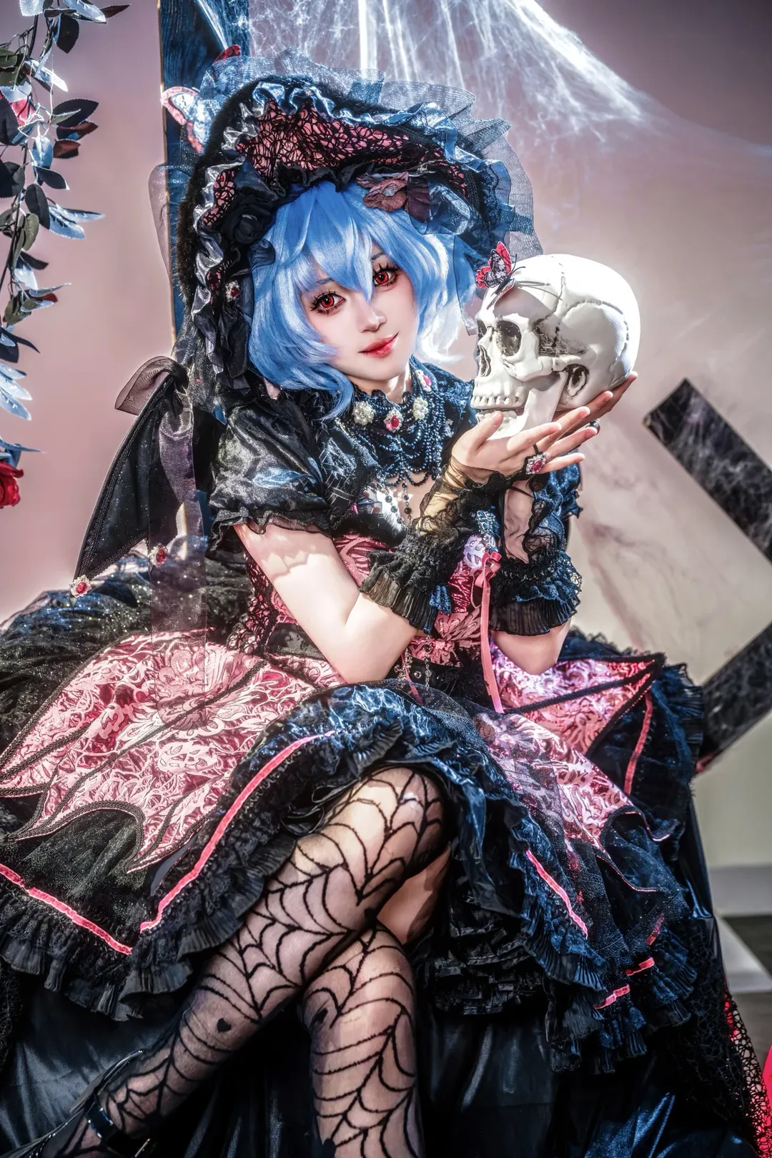 【蕾米莉亚cos】东方project的BAD APPLE暗黑哥特风 - 第 6 张