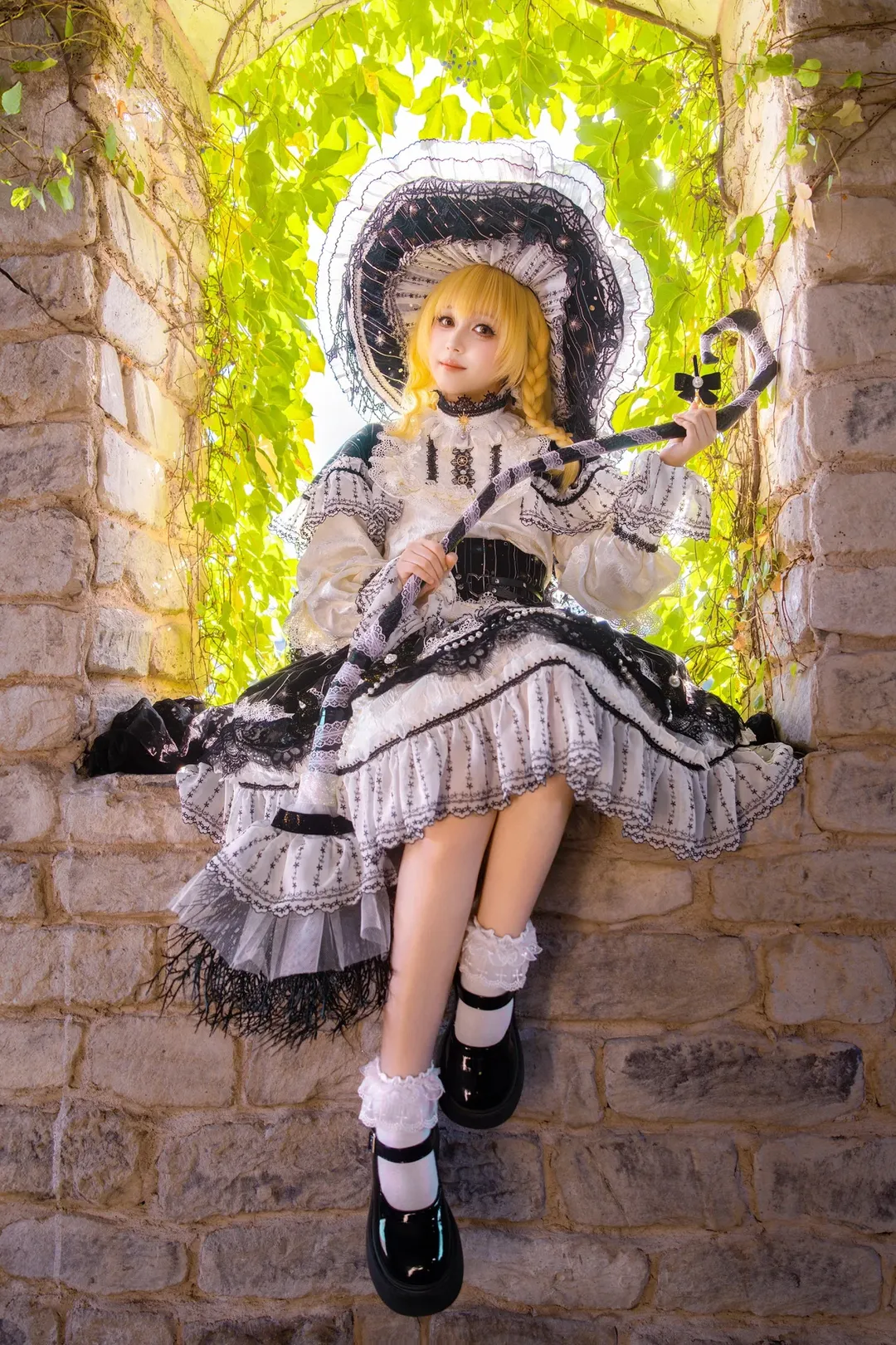 【魔理沙cos】东方project欧式花园里的魔法使实录
