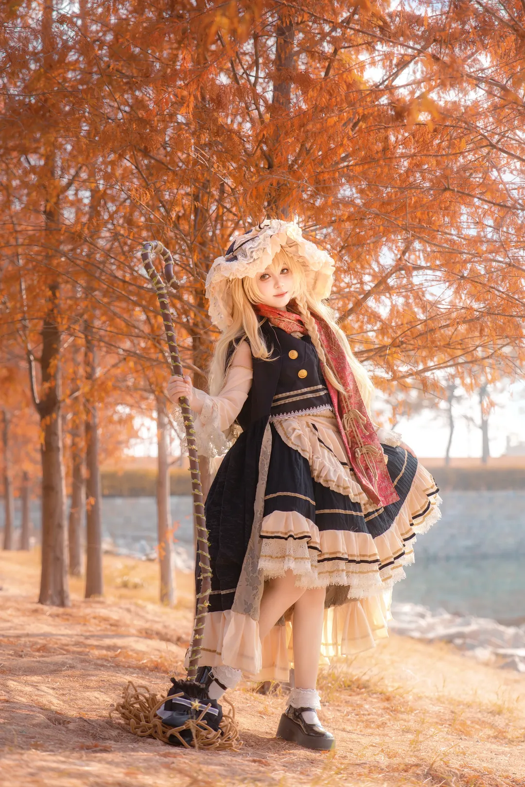 【魔理沙cos】落羽杉林间的秋日魔法