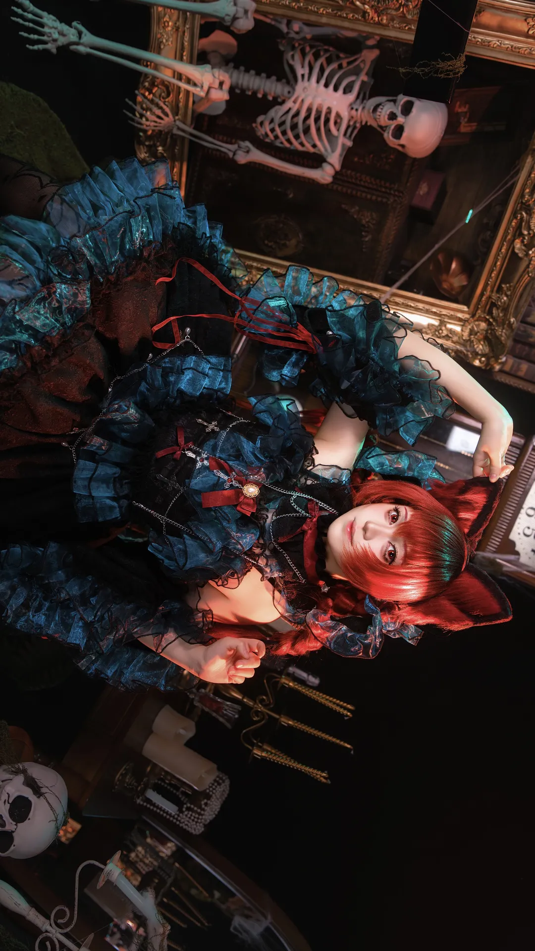 【火焔猫燐コスプレ】東方Project 彼岸花のほとりの帰墟火猫 - 3 枚目