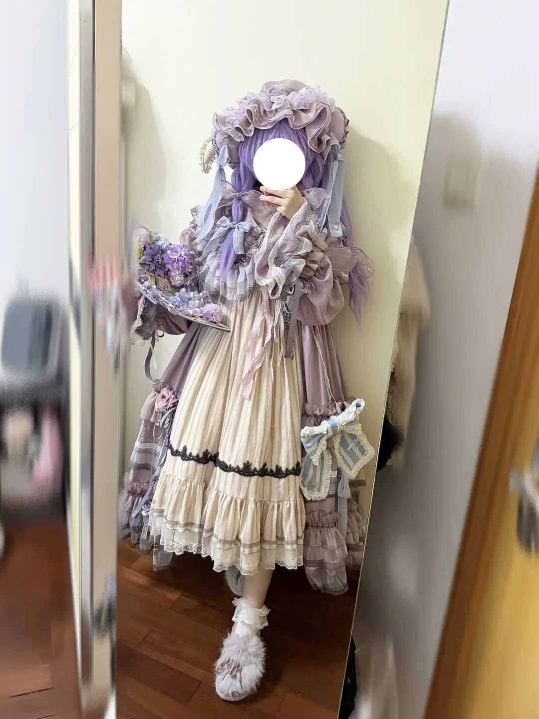 【帕秋莉cos】香芋紫的魔法与荷叶边洋装