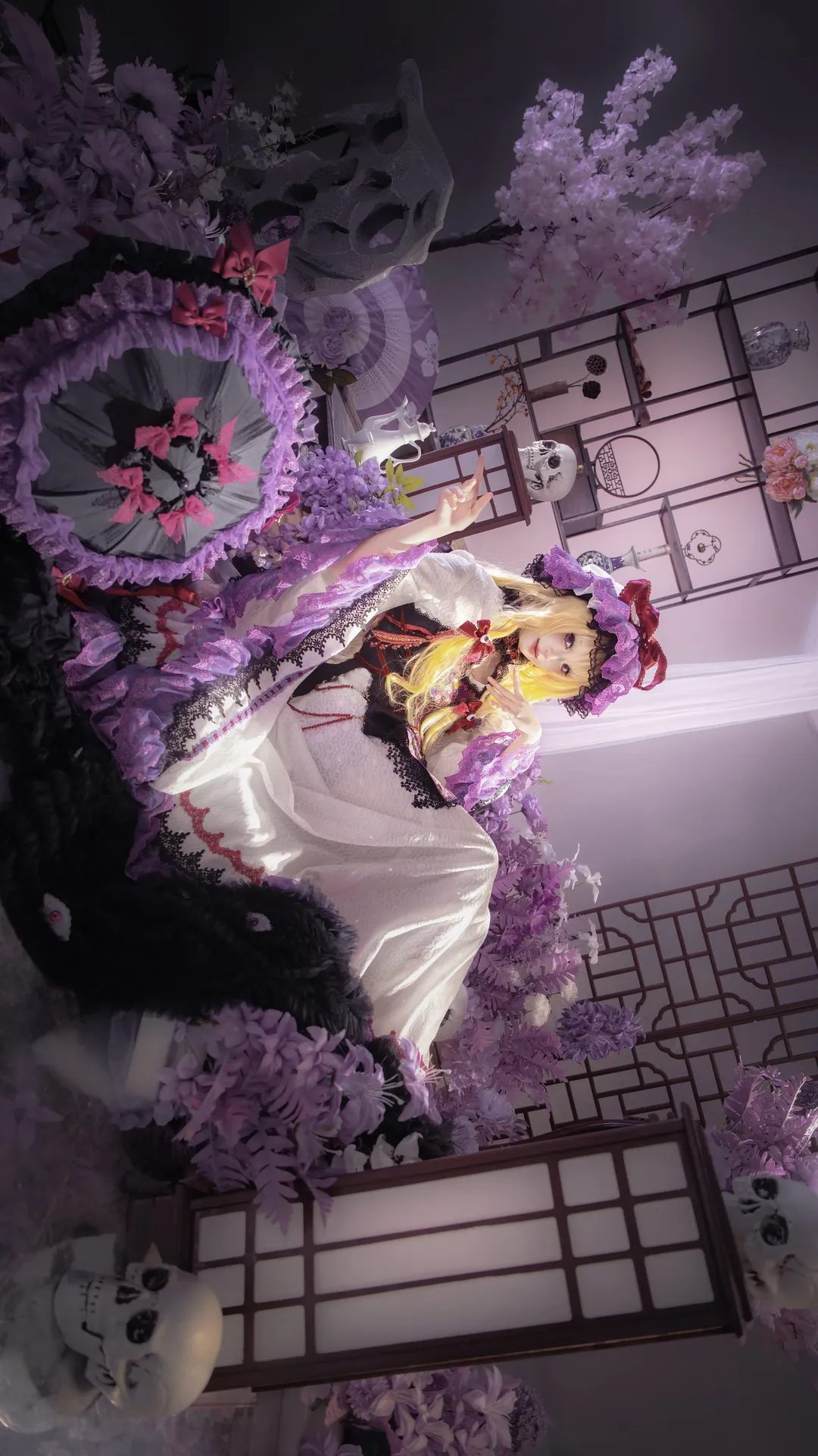 【八云紫cos】东方Project 隙间妖怪的华丽布景