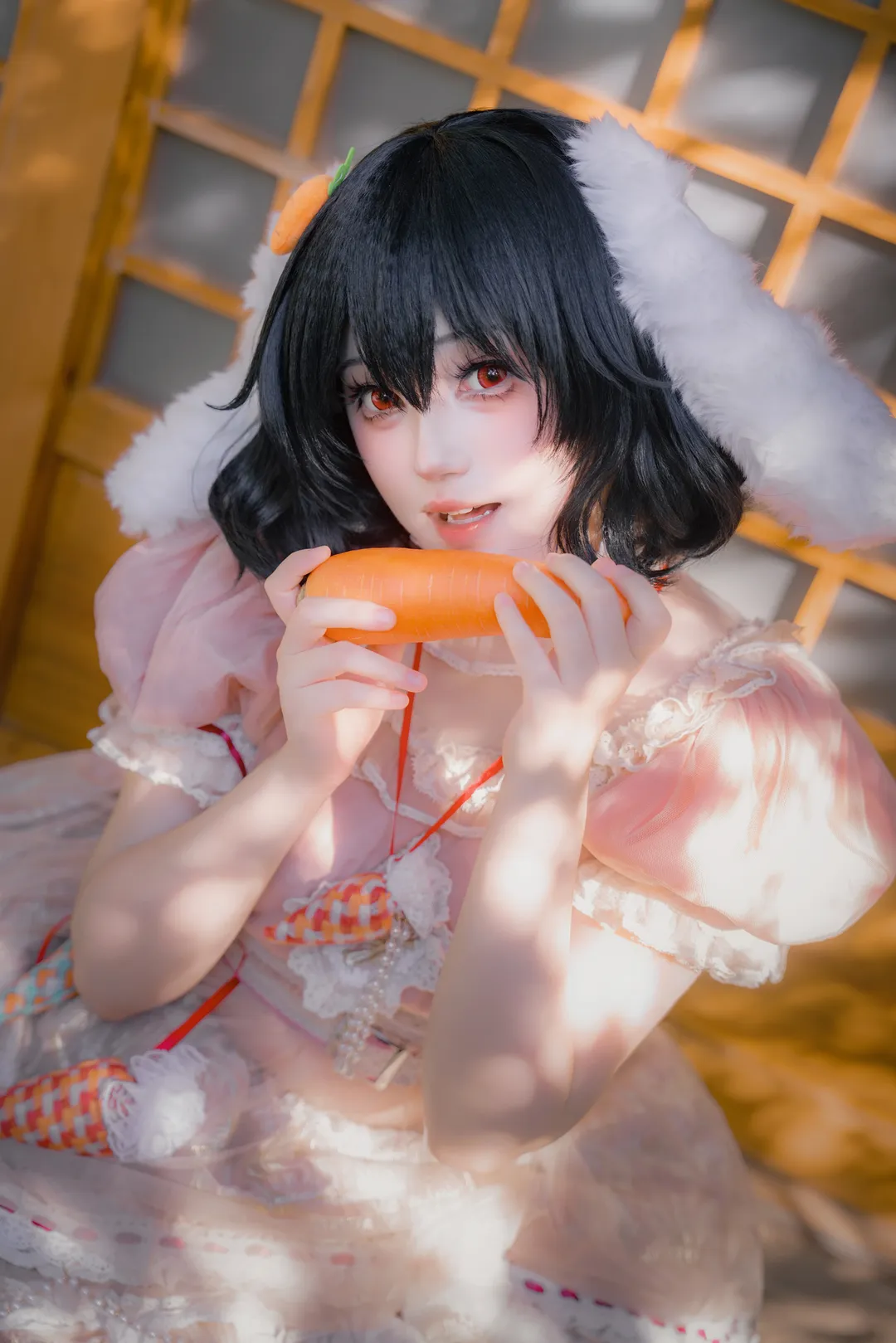 【因幡帝cos】东方Project幸运妖怪兔的午后日式宅拍 - 第 5 张