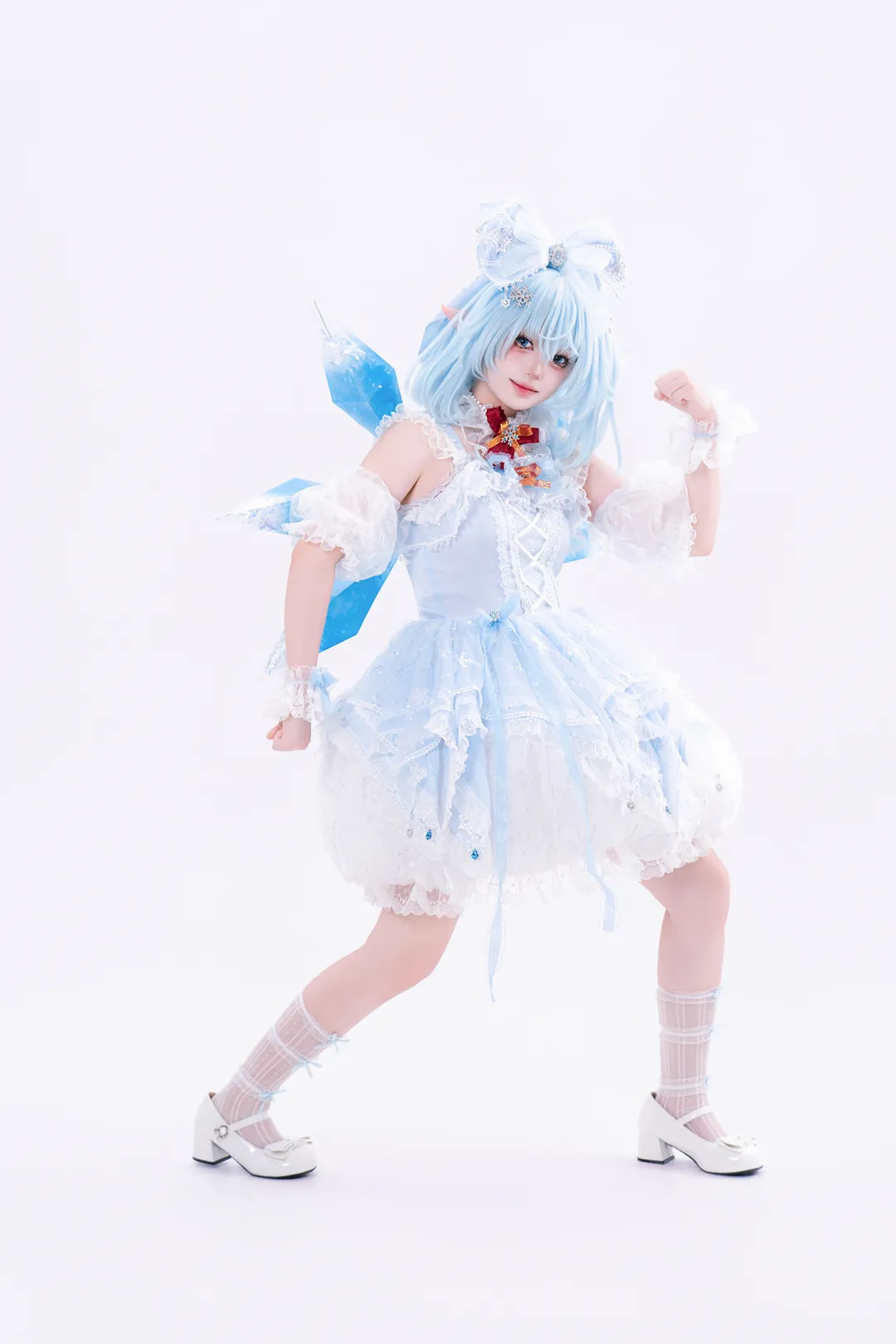【琪露诺cos】东方project里的冰晶妖精，清爽活力全开