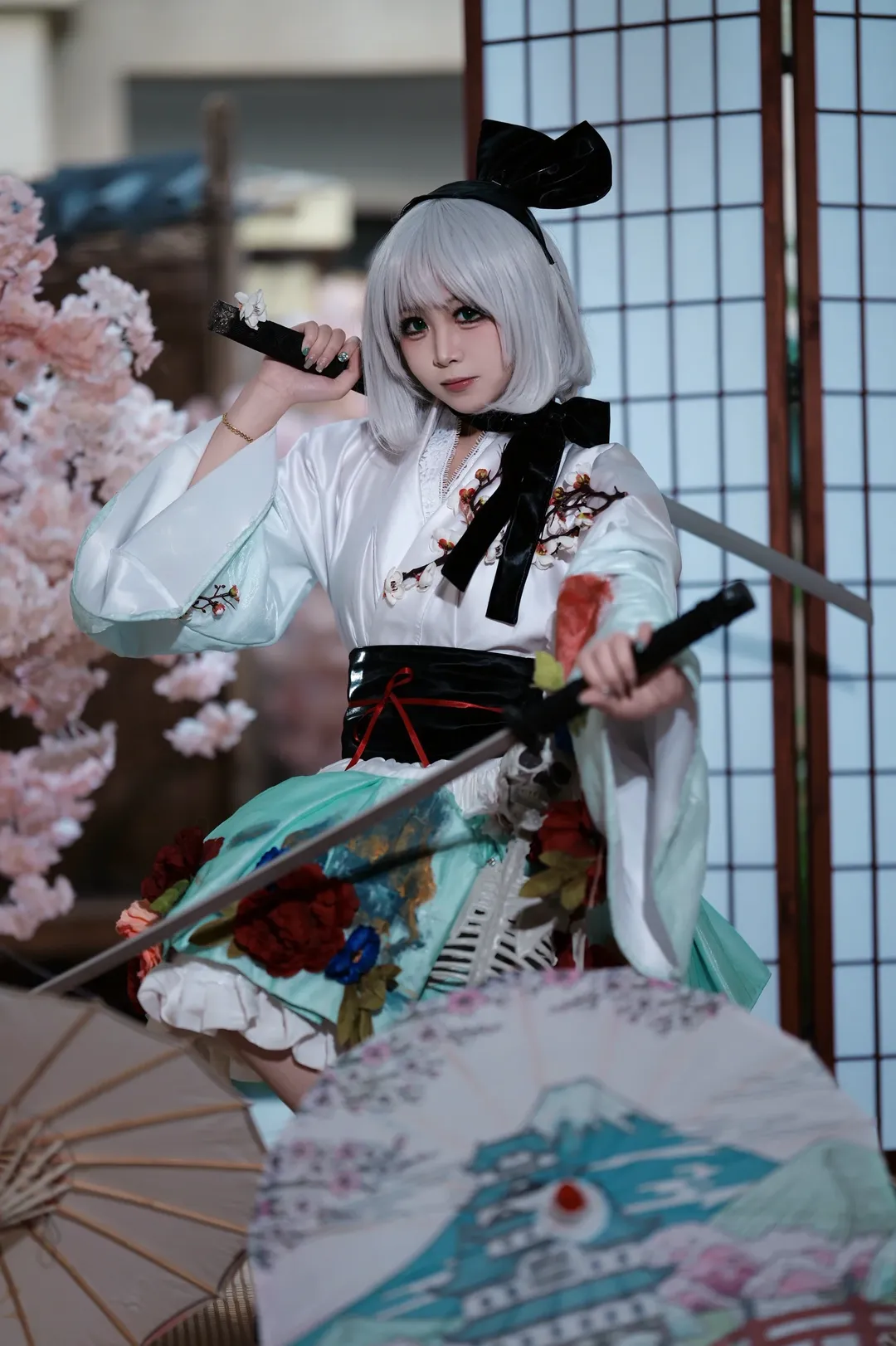 【魂魄妖梦cos】东方project中夜汽车风格的庭师 - 第 4 张