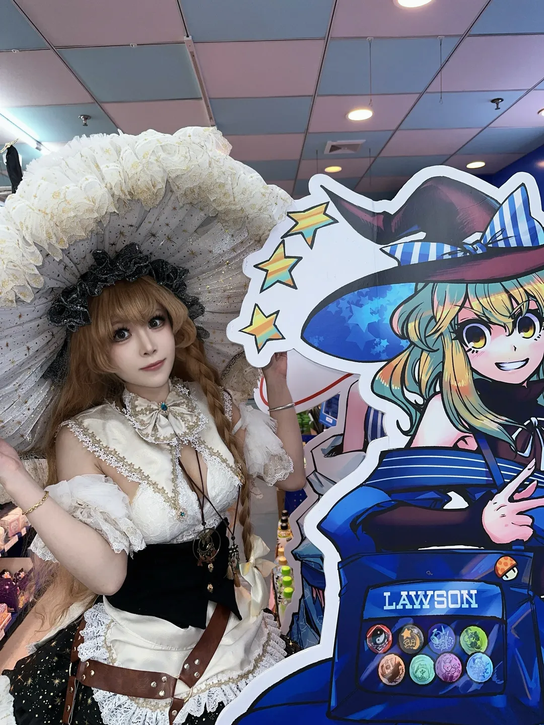 【雾雨魔理沙cos】打卡厦门东方project罗森联动店