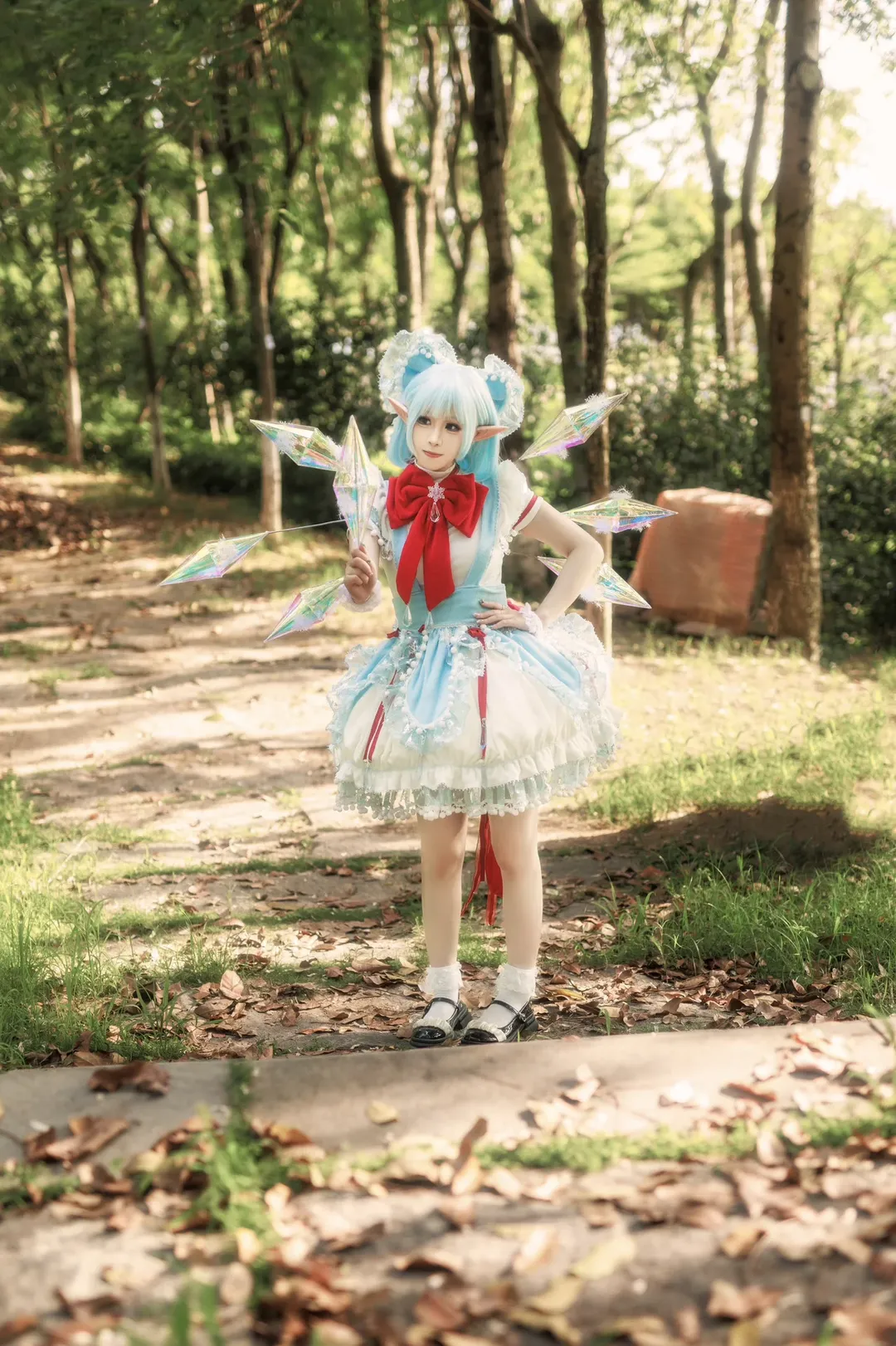 【琪露诺cos】⑨月⑨日，东方Project的夏日森林随拍