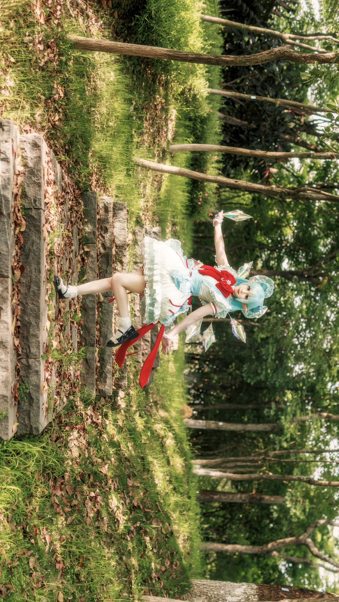 【琪露诺cos】⑨月⑨日，东方Project的夏日森林随拍 - 第 3 张