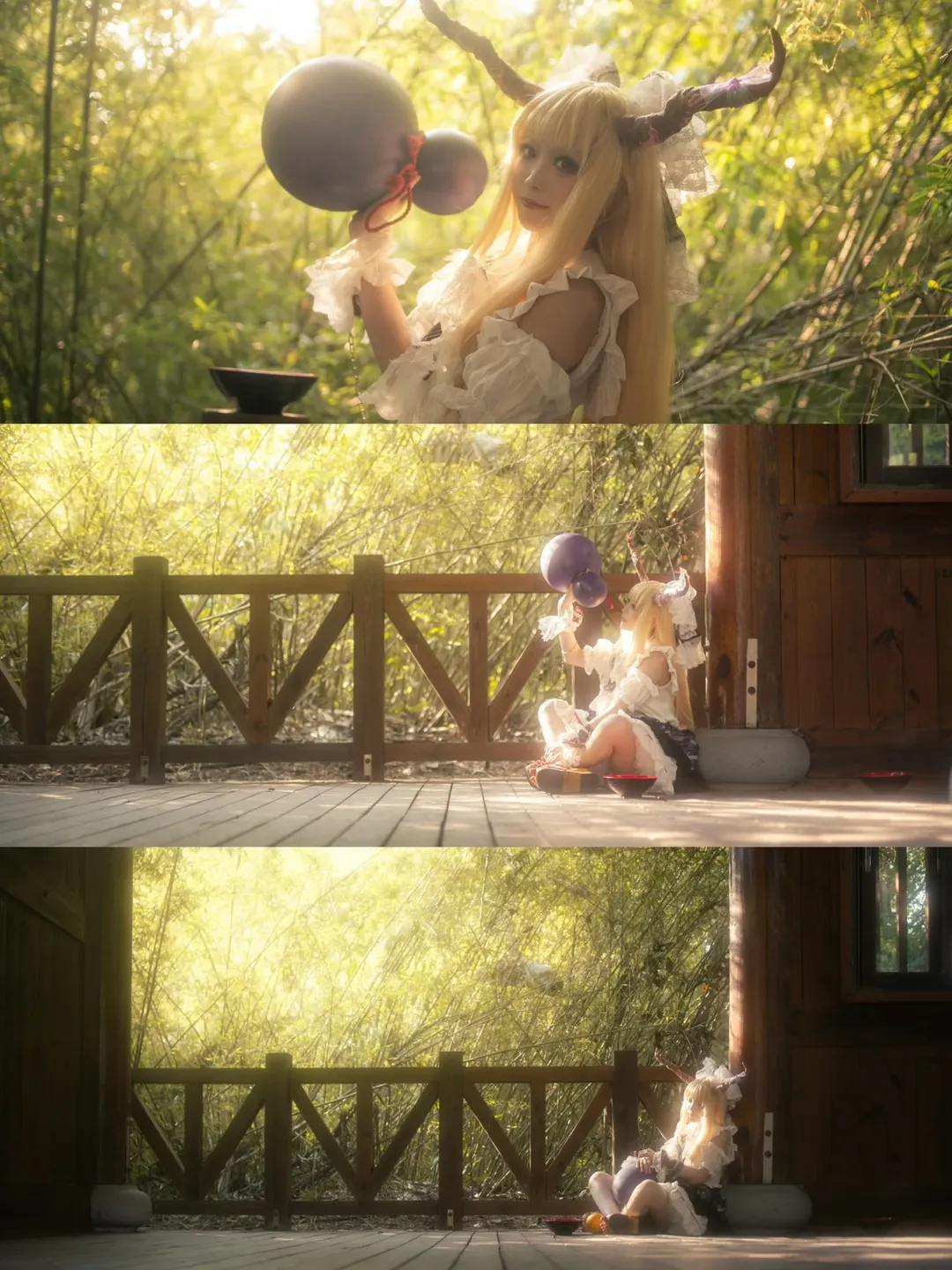 【伊吹萃香cos】竹林里的醉意，东方Project酒豪的本色 - 第 1 张