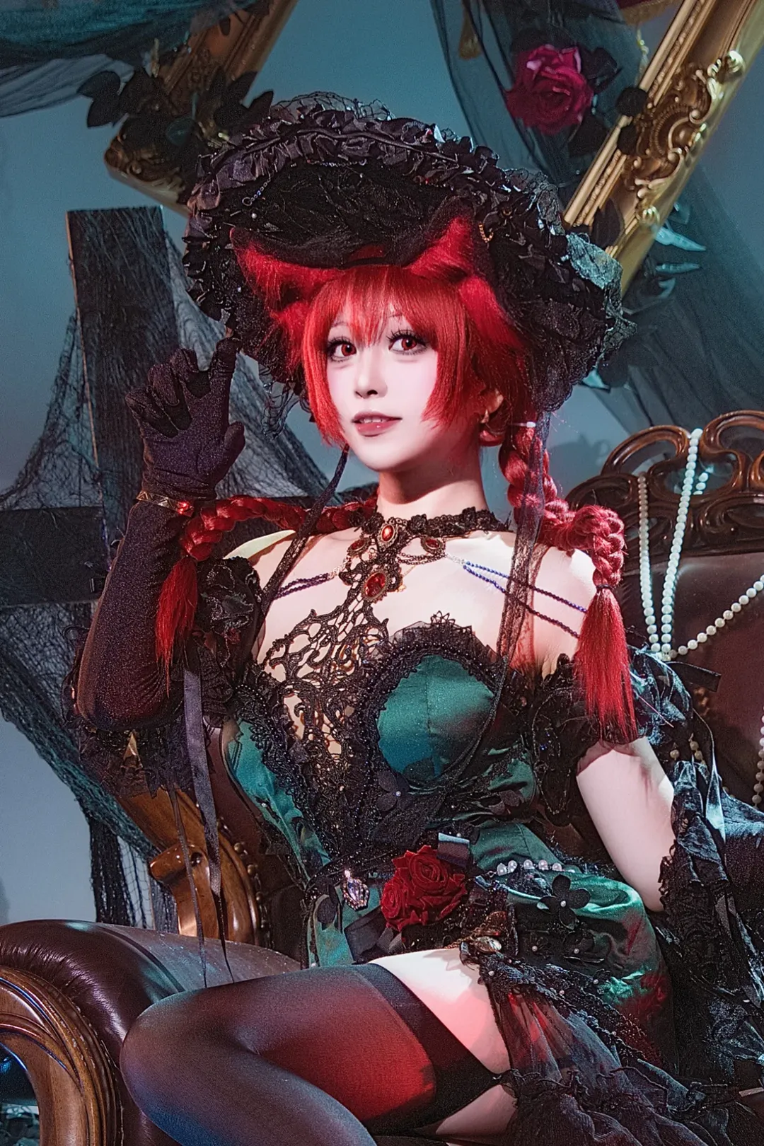 【火焰猫燐cos】东方project黑红哥特风的暗黑视觉呈现 - 第 1 张