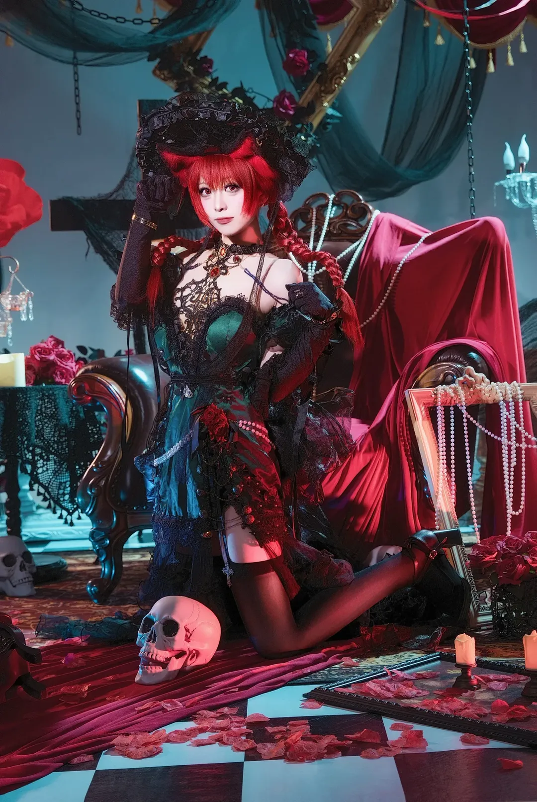 【火焰猫燐cos】东方project黑红哥特风的暗黑视觉呈现 - 第 3 张