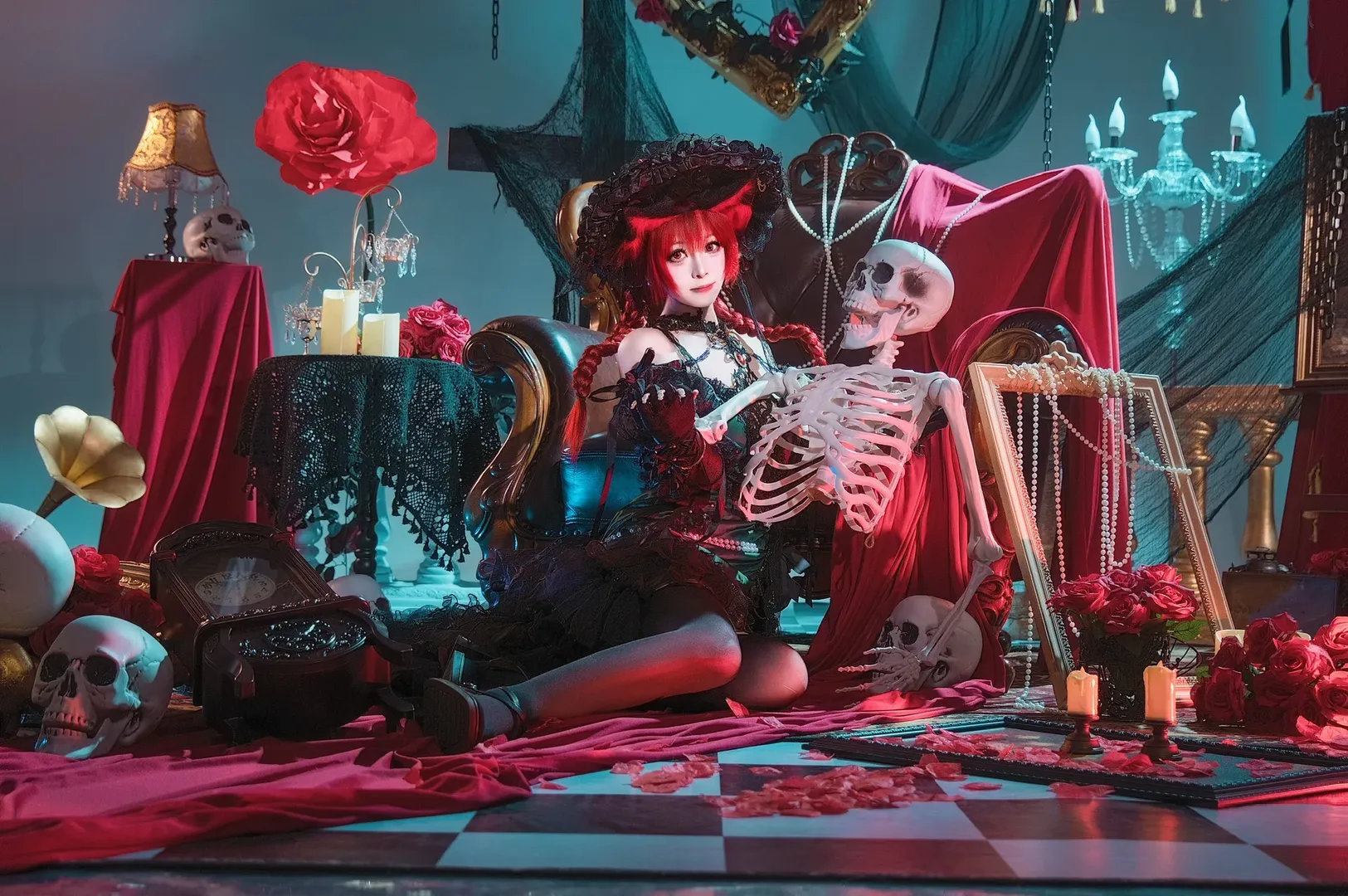 【火焰猫燐cos】东方project黑红哥特风的暗黑视觉呈现 - 第 6 张