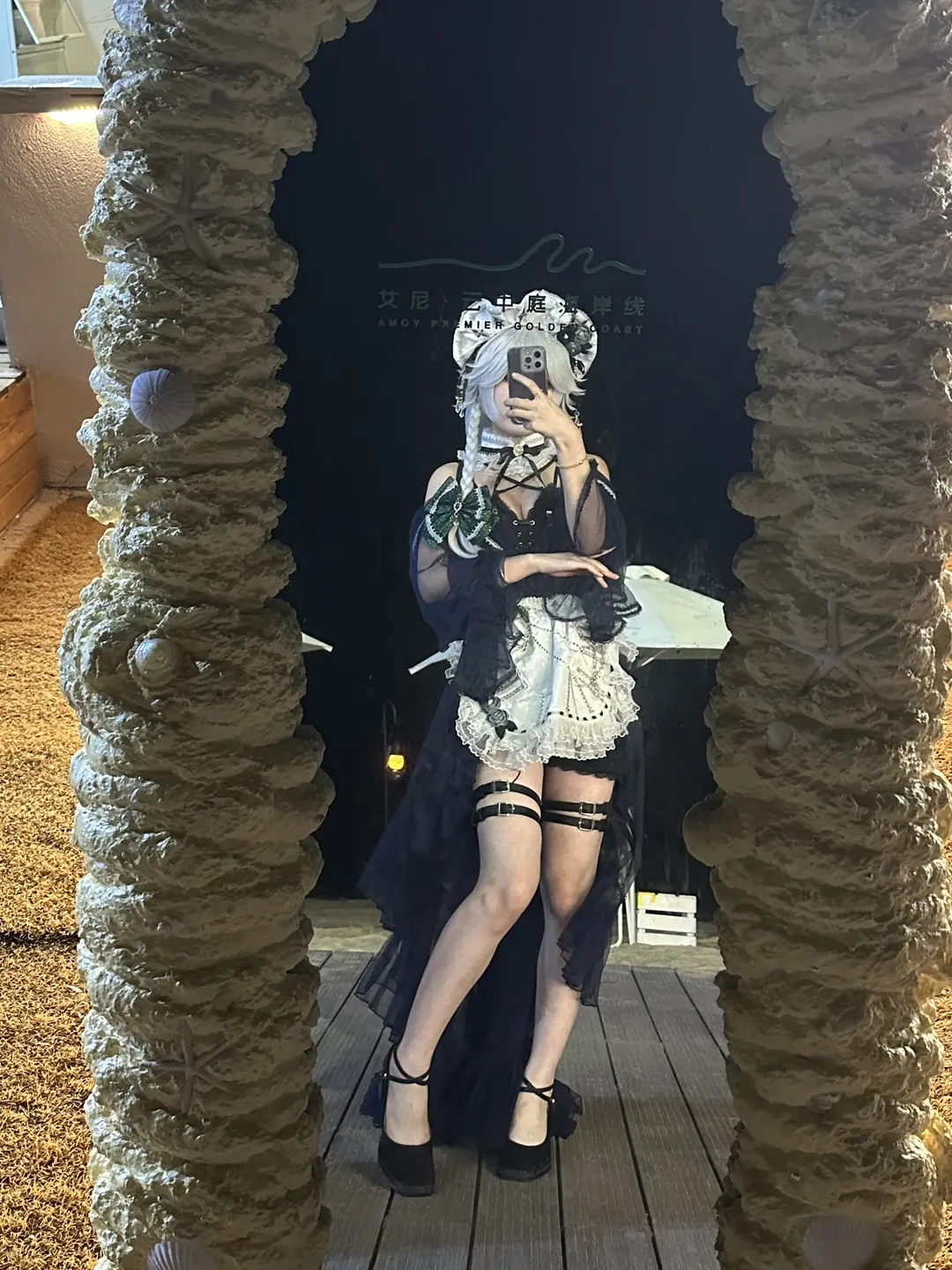 【十六夜咲夜cos】夏夜的海边，秋日里的第一份浪漫写真 - 第 2 张