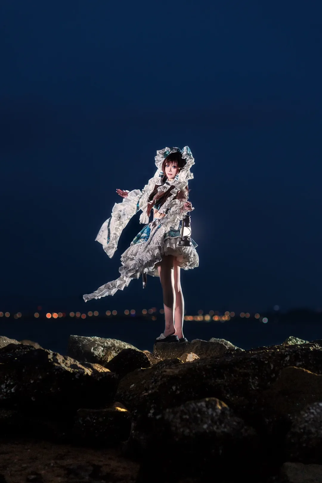 【博丽灵梦cos】暗夜海岸的提灯与风 - 第 4 张