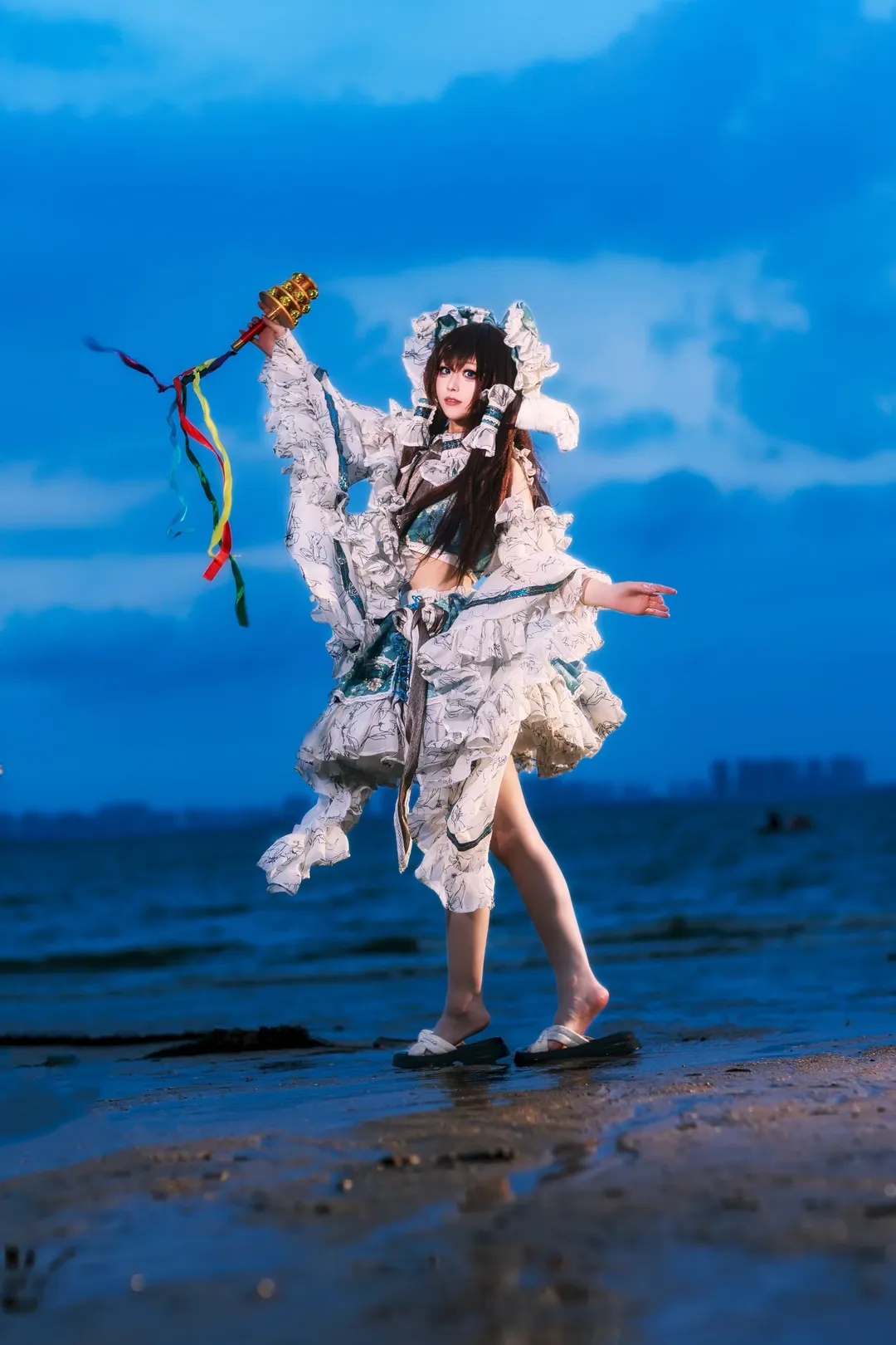 【博丽灵梦cos】暗夜海岸的提灯与风 - 第 5 张