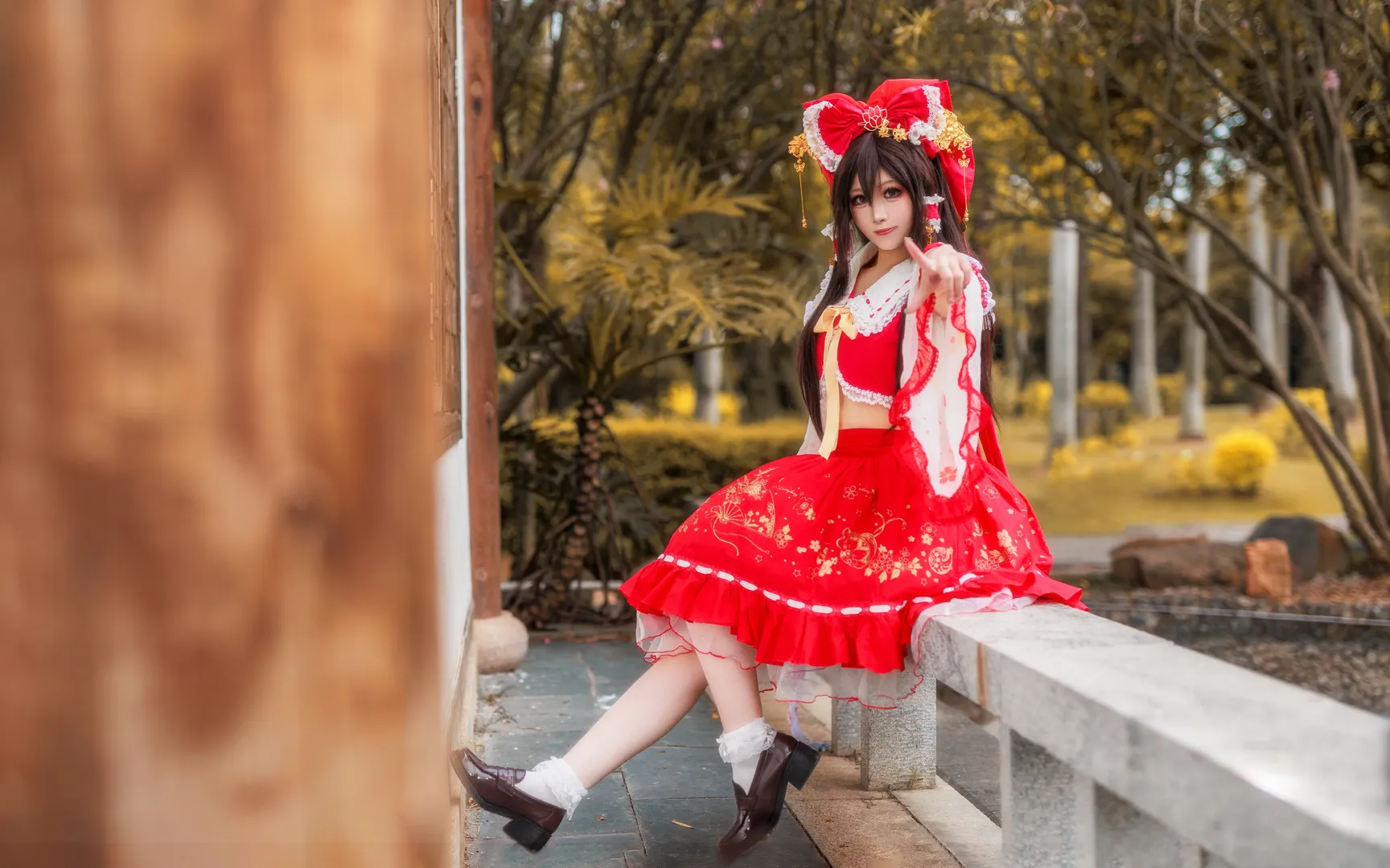 【博丽灵梦cos】东方Project，半年前补发的古早感片子