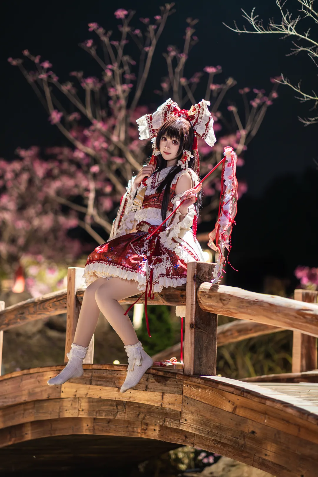 【博丽灵梦cos】冻成冰棍也要出的东方project红白经典 - 第 2 张
