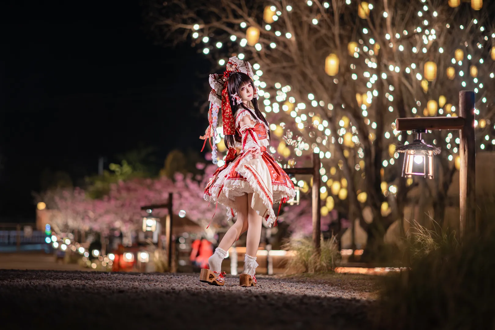 【博丽灵梦cos】冻成冰棍也要出的东方project红白经典 - 第 6 张
