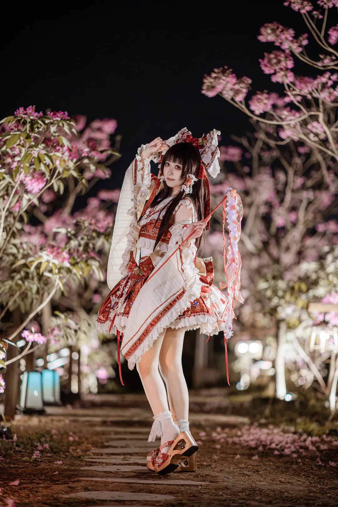 【博丽灵梦cos】冻成冰棍也要出的东方project红白经典