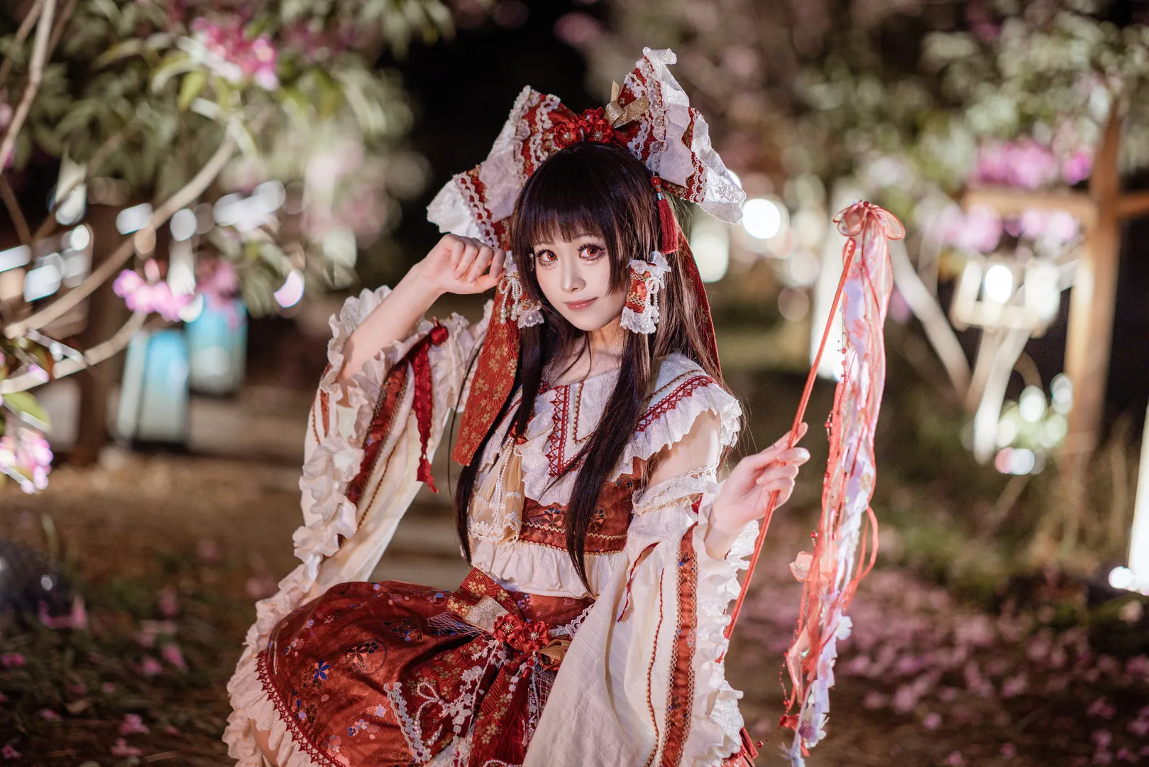 【博丽灵梦cos】冻成冰棍也要出的东方project红白经典 - 第 8 张
