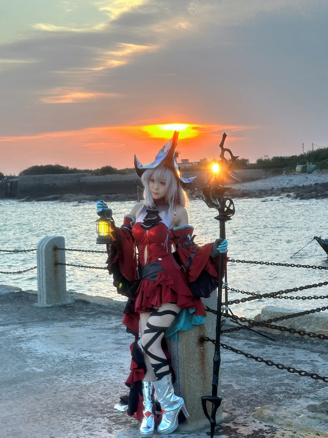 【浊心斯卡蒂cos】明日方舟相变临界，海风中的静谧