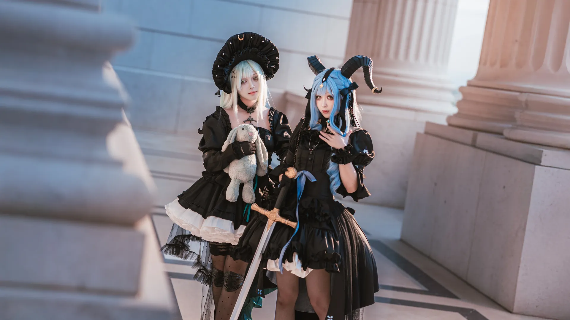 【泡影苍霆cos】明日方舟里的哥特双人组，整理旧片 - 第 5 张