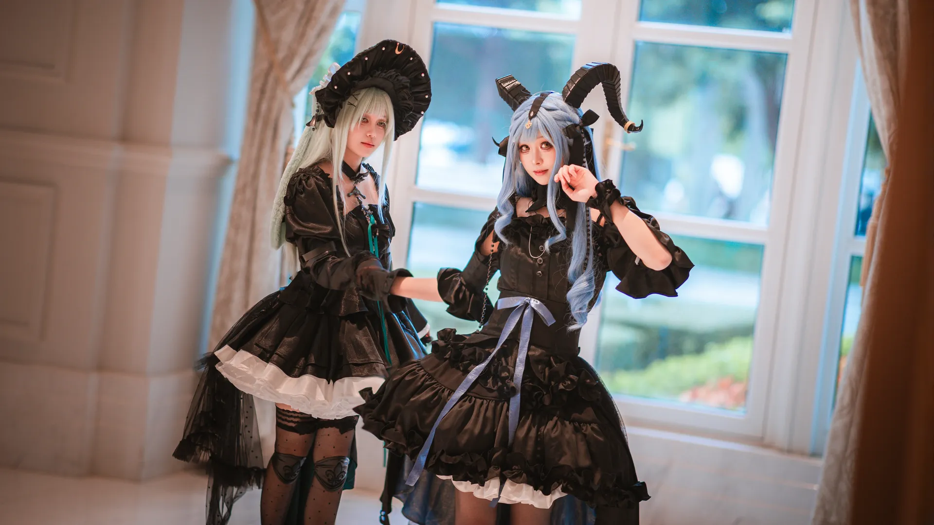 【泡影苍霆cos】明日方舟里的哥特双人组，整理旧片 - 第 7 张