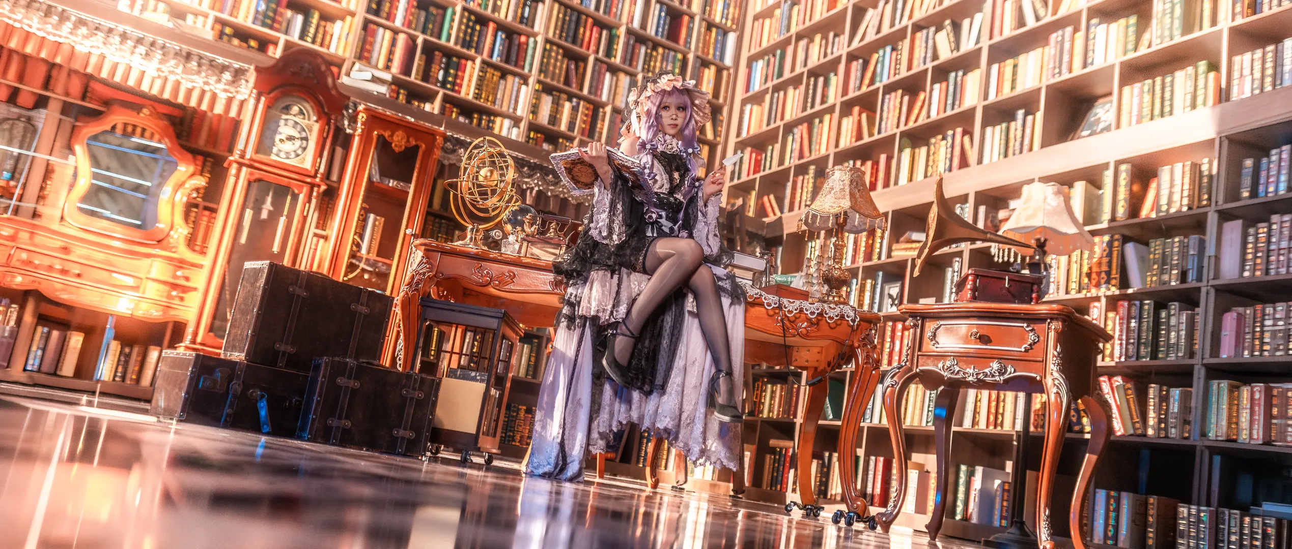 【帕秋莉cos】东方Project红魔馆魔法使的藏书阁日常 - 第 2 张