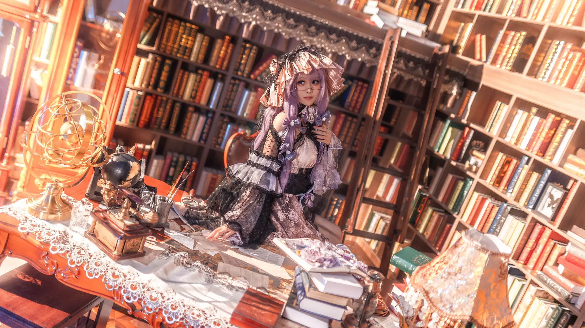 【帕秋莉cos】东方Project红魔馆魔法使的藏书阁日常 - 第 3 张