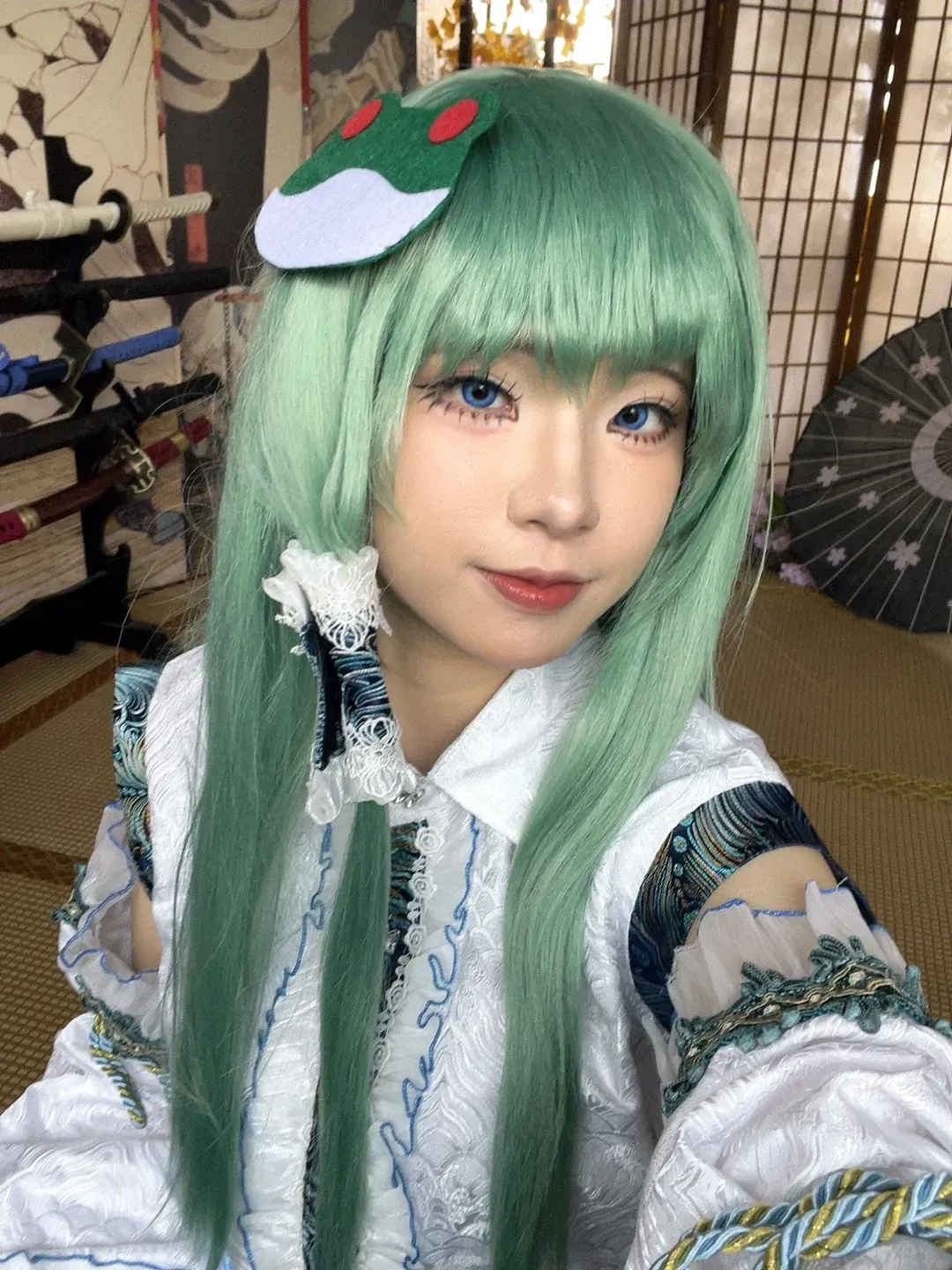 【东风谷早苗cos】东方Project巫女组双开，下午棚拍蜕变记录 - 第 1 张