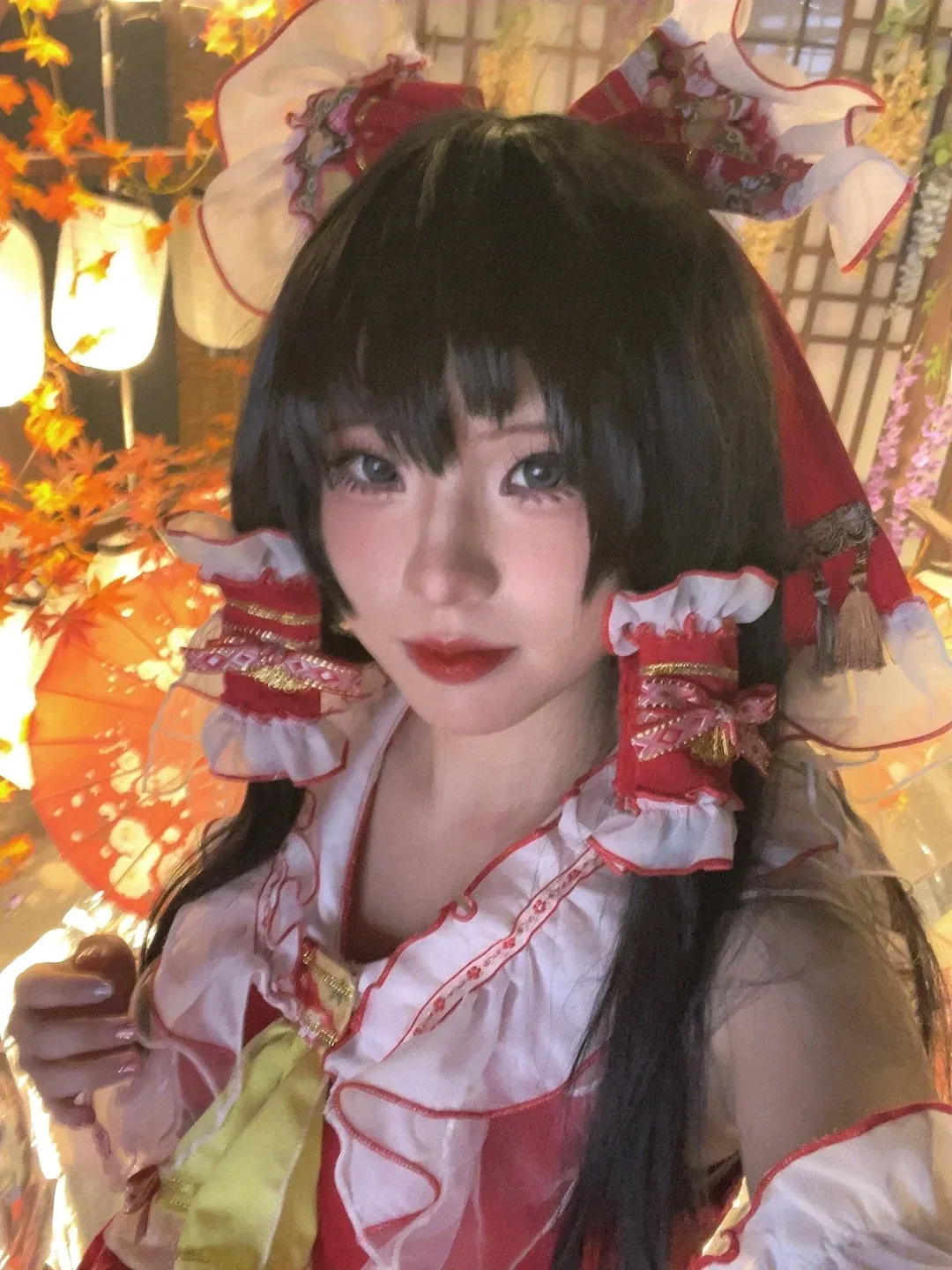 【东风谷早苗cos】东方Project巫女组双开，下午棚拍蜕变记录