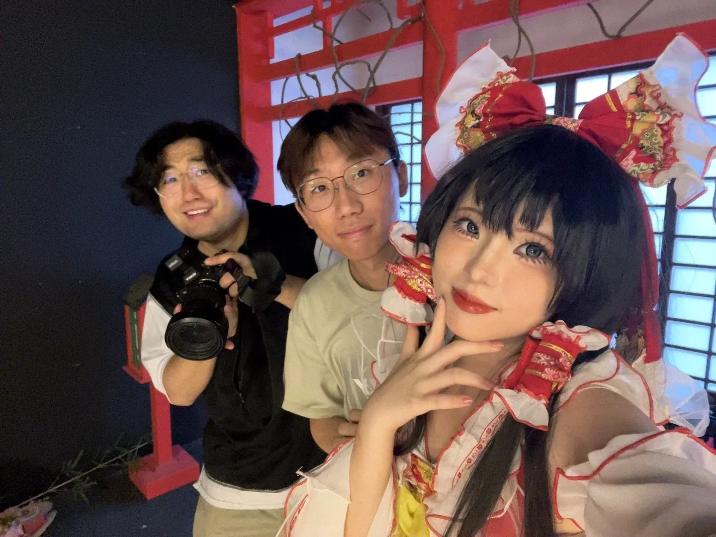 【东风谷早苗cos】东方Project巫女组双开，下午棚拍蜕变记录 - 第 3 张